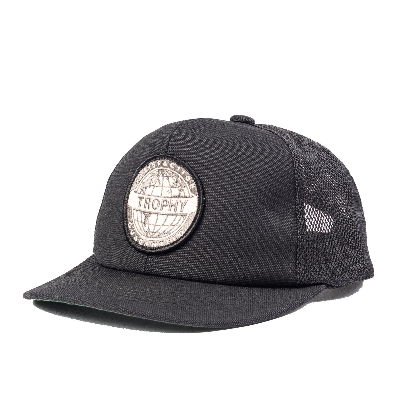 Earth Logo Work Mesh Cap - Black