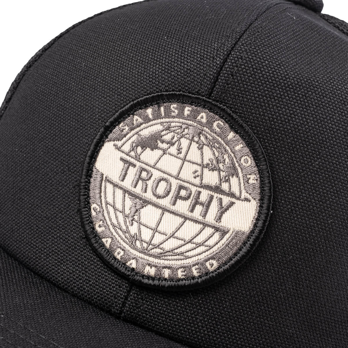 Earth Logo Work Mesh Cap - Black